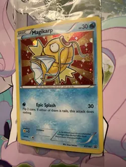 Sealed Magikarp XY143 XY Holo Black Star Promo Pokemon FART SWIRL GALAXY X2 - Image 3