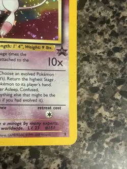 Mew Black Star Promo Holo Rare Pokemon WOTC 09/53 Heavy Played - Image 4
