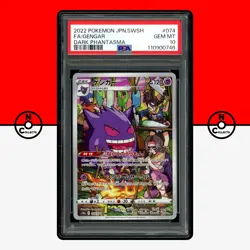 Pokemon PSA 10 Gengar 074/071 CHR SWSH Dark Phantasma s10a Japanese - Image 1