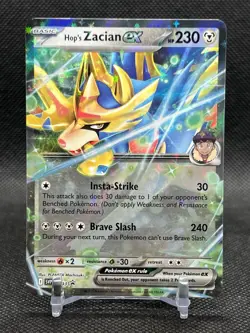Hop's Zacian Ex - Pokemon S/V Journey Together 111/159 Holo Rare TCG NM - Image 1