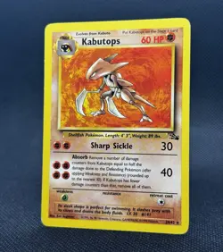 Pokemon Kabutops 24/62 Fossil Rare Unlimited Non Holo 1999 WOTC - Image 2