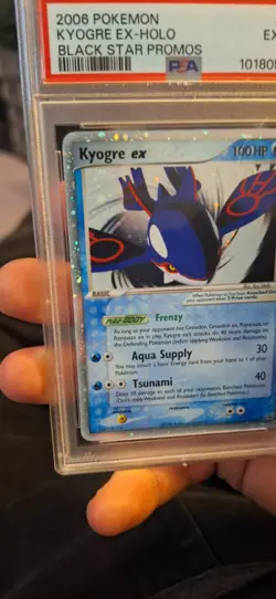 2006 POKEMON #037 KYOGRE EX-HOLO BLACK STAR PROMO PSA 6 - Image 2