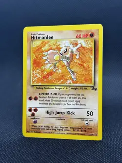 Pokemon TCG Fossil Hitmonlee #22/62 Non-Holo Rare - Image 2