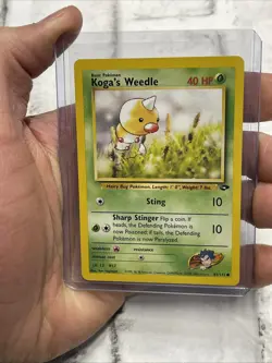 Koga's Weedle 82/132 Unlimited Pokemon Gym Challenge NM/MT Vintage TCG WOTC - Image 1