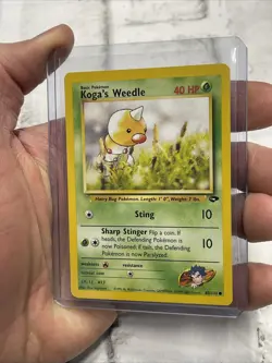 Koga's Weedle 82/132 Unlimited Pokemon Gym Challenge NM/MT Vintage TCG WOTC - Image 2