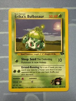 Pokemon TCG Erika's Bulbasaur 39/132 Gym Challenge-Unlimited Edition - Image 1
