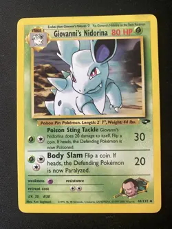 Pokemon TCG Giovanni's Nidorina Gym Challenge 44/132 Regular Unlimited Uncommon - Image 1