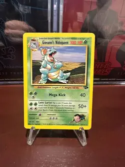 Giovanni's Nidoqueen 23/132 Gym Challenge Regular Vintage Pokemon TCG MP - Image 1