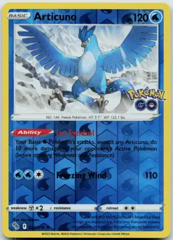 Articuno #024/078 Holo Rare,Reverse Holo Pokemon GO - NM - Image 1