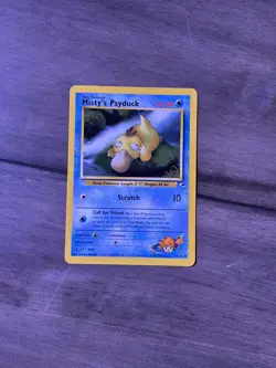 Pokemon Misty's Psyduck W Stamped 054/132 Unlimited Gym Heroes WOTC - Image 1