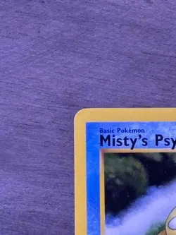 Pokemon Misty's Psyduck W Stamped 054/132 Unlimited Gym Heroes WOTC - Image 3