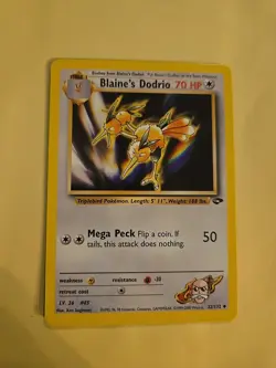 Blaine's Dodrio 32/132 Unlimited Pokemon Gym Challenge NM - Image 1