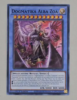 Dogmatika Alba Zoa PHHY-EN031 Super Rare 1st Edition NM/M Yu-Gi_Oh! Near Mint - Image 1