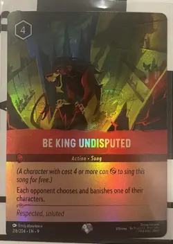 Disney Lorcana Fabled Epic Be King Undisputed 216/204 - Image 1