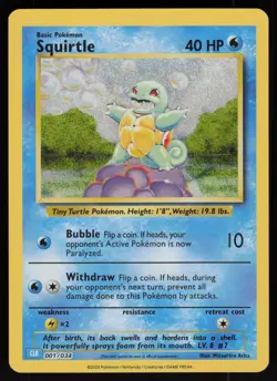 Squirtle 001/034 TCG Classic Blastoise holo Pokemon - Image 1