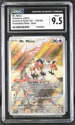 Mr. Mime *CGC 9.5* Illustration Rare *Scarlet & Violet 151* #179 *2023* Pokemon - Image 1