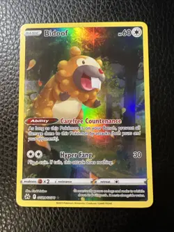 # Bidoof Sword & Shield: Crown Zenith GG29/GG70 Ultra Rare Pokemon PACK FRESH NM - Image 1