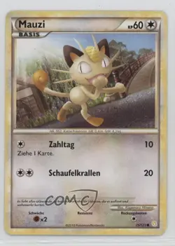 Meowth German Pokemon HeartGold & SoulSilver #75 2010 - Image 1