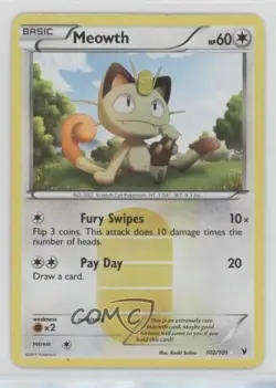 Meowth SE Pokemon Black & White Noble Victories #102 - Image 1