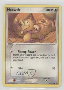 Meowth Pokemon EX Delta Species #77 2005 - Image 1