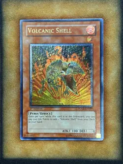 Yugioh Volcanic Shell FOTB-EN009 Ultimate Rare 1st Ed NM - Image 1