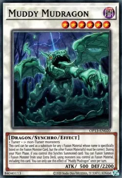 Muddy Mudragon - OP13-EN020 - Common - Unlimited Edition x1 - Near Mint - Image 1
