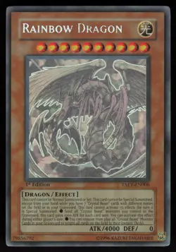 Rainbow Dragon Ghost Rare TAEV-EN006 1st Edition Yu-Gi-Oh LP3 - Image 1
