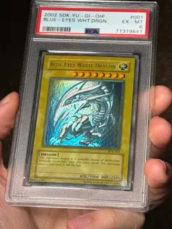 Blue Eyes White Dragon SDK-001 Ultra Rare FADED Yugioh PSA 6 *641 - Image 3