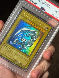 Blue Eyes White Dragon SDK-001 Ultra Rare FADED Yugioh PSA 6 *641 - Image 4