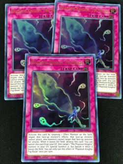 YUGIOH PHANTOM KNIGHTS' FOG BLADE GFTP-EN122 1ST ULTRA X3 (NM) - Image 1