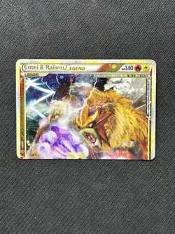 Entei & Raikou Legend (Top) 90/95 Unleashed Ultra Rare Holo Pokemon Card - Image 1