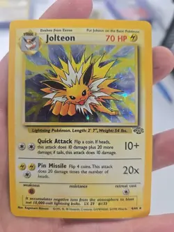 Pokemon Jolteon TCG Holo Rare Card Jungle Series 4/64 Unlimited - Image 1