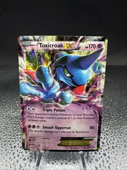 Pokemon TCG Toxicroak EX MP XY Flashfire Holo Rare Card 41/106 - Image 1