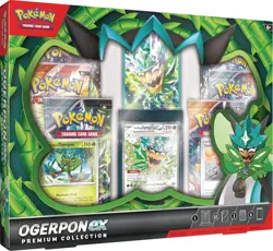 Pokemon TCG Ogerpon ex Premium Collection 3 Foil Cards & 6 Boosters * OPEN - Image 1