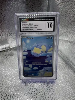 Spheal 199/191 Illustration HOLO RARE Pokemon Card 163 CGC 10 GEM MINT - Image 1