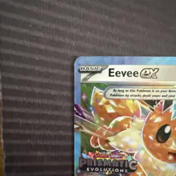 Pokemon Eevee EX TCG Prismatic Evolutions Stamped Promo Card 075/131 - Image 3