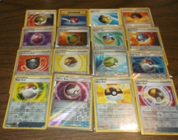 POKEMON 16 CARD TRAINER POKEY BALL TYPE CHARACTER LOT NO DUPES 4 REG/12 FOILS - Image 1