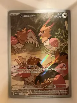 Pokemon TCG 151 MEG Holo Basic AR 2 Card Lot Caterpie JPN Spearow English - Image 4