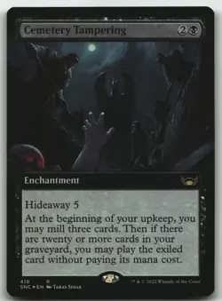 Cemetery Tampering (Extended Art) foil R Streets of New Capenna 418 LP - Image 1