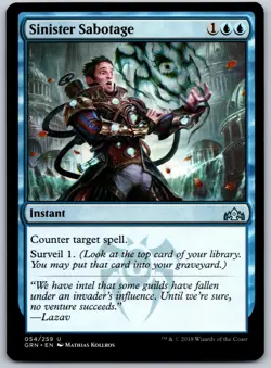Sinister Sabotage U Guilds of Ravnica 54 NM - Image 1