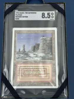 Magic The Gathering Plateau Revised Edition 1994 SGC 8.5 NM-MT+ Dual Land Rare - Image 2