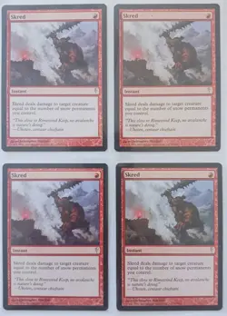 Skred x4 Coldsnap - Magic the Gathering MTG - Image 1