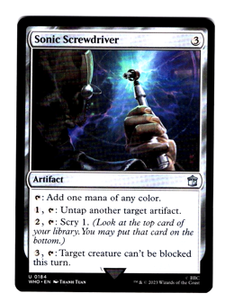 2023 Magic MTG Doctor Who #U0184 Uncommon Sonic Screwdriver - Image 1