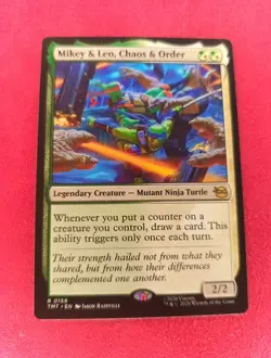 Mikey & Leo, Chaos & Order Teenage Mutant Ninja Turtles Regular MTG TMT R 0158 - Image 1
