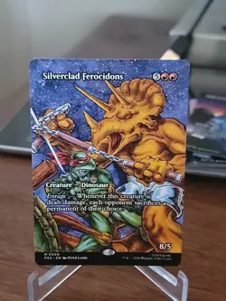Silverclad Ferocidons - Source Material - Teenage Mutant Ninja Turtles - MTG- NM - Image 1