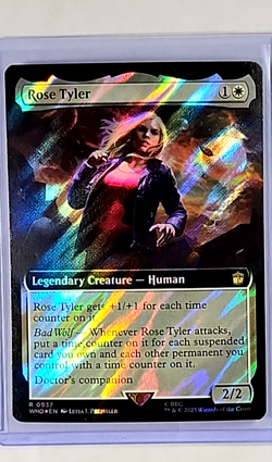 MTG Magic The Gathering WHO Doctor Who Extended Art Surge Foil #937 Rose Tyler - Image 1