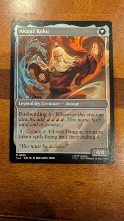 The Legend of Roku, Avatar The Last Airbender, Magic MTG NM 0145 M Avatar Roku - Image 2