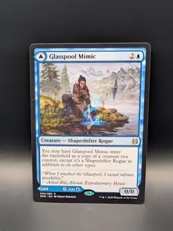 MTG - Glasspool Mimic/Glasspool Shore - Creature/Land - ZNR #60 - Rare - Image 1