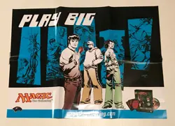 Magic MTG PLAY BIG Promo Poster NEW READ TCG CCG 8th Edition Dave Johnson - Image 1
