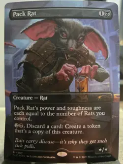 MTG Pack Rat (1307) *Rainbow Foil* MagicCon Atlanta FIAB MT/NM - Image 1